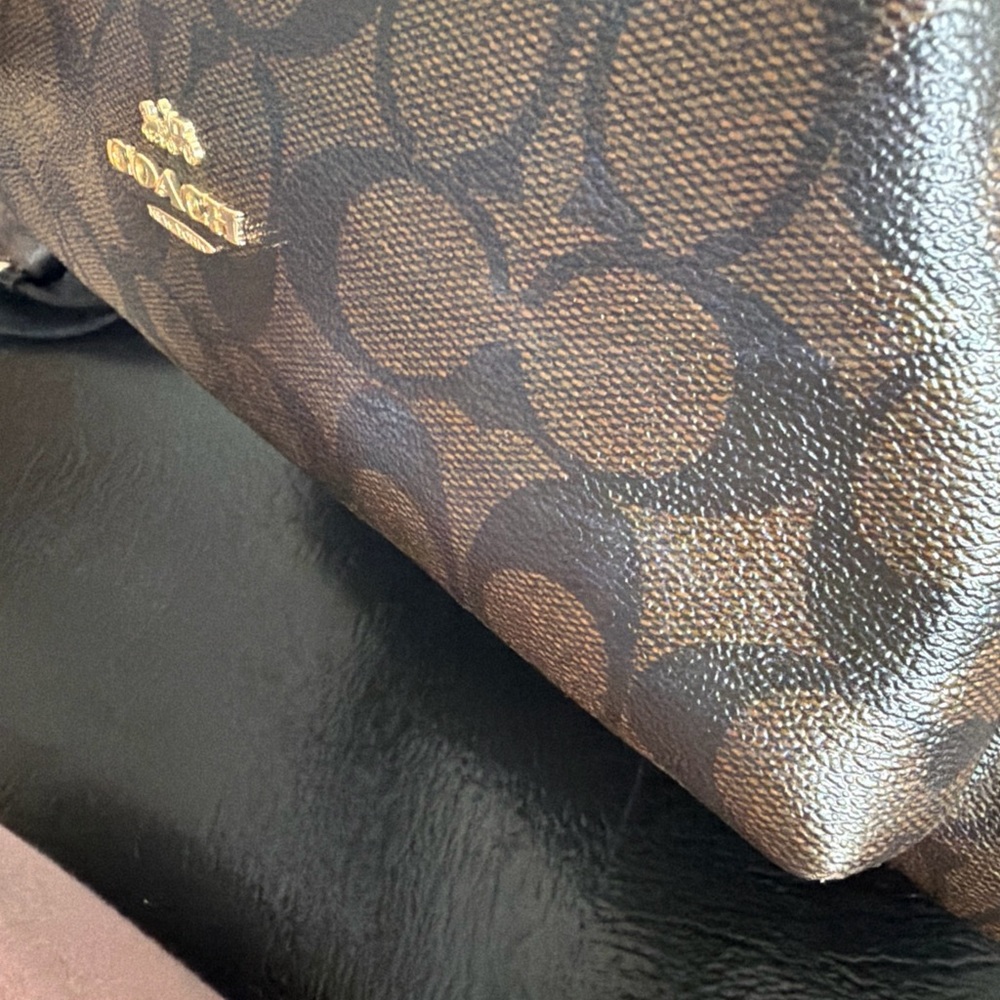 Coach Signature Brown Backpack and Wallet - Picture 8 of 16